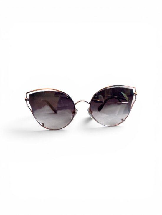 Valentino VA2015 Rose Gold Open Cat Eye Rockstud Sunglasses Gradient Smoke